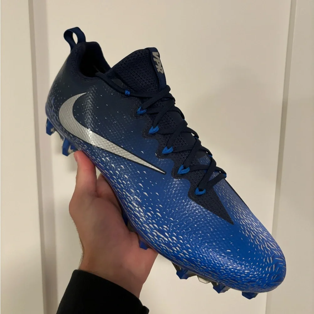 Nike Vapor Untouchable Pro Football Cleats Team Blue Mens Size 16 833385-404 EUC